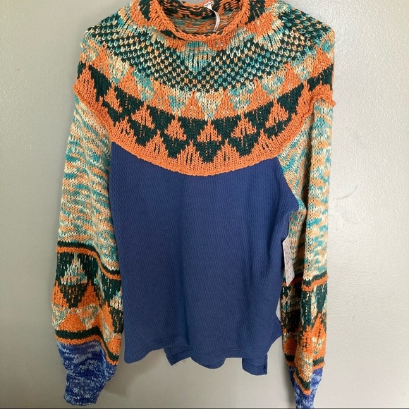 NWT Free People Swit the Small Stuff Sweater - Picture 2 of 6